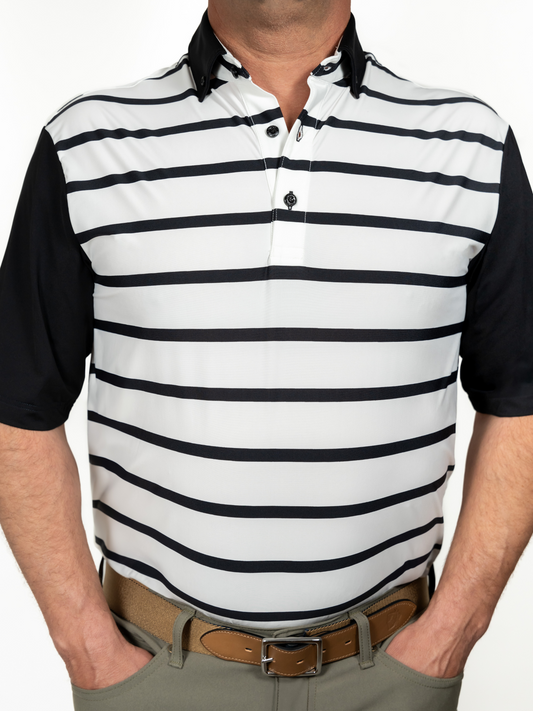 Alford Sport Casual Performance Polo Stripes (Ships March 2025)